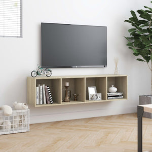 Libreria/Mobile TV Rovere Sonoma 143x30x36 cm 800264