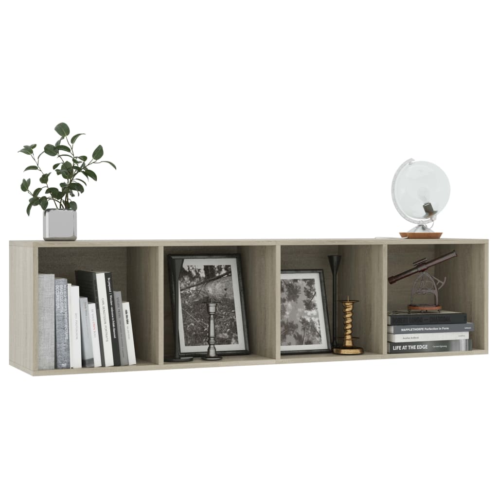 Libreria/Mobile TV Rovere Sonoma 143x30x36 cm 800264