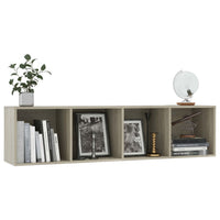 Libreria/Mobile TV Rovere Sonoma 143x30x36 cm 800264