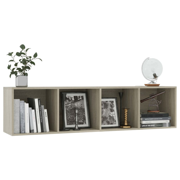 Libreria/Mobile TV Rovere Sonoma 143x30x36 cm 800264