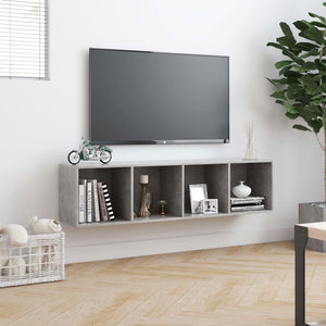 Libreria/Mobile TV Grigio Cemento 143x30x36 cm cod mxl 33032