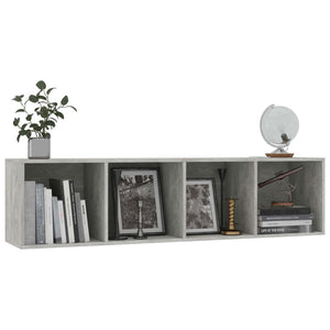 Libreria/Mobile TV Grigio Cemento 143x30x36 cm cod mxl 33032