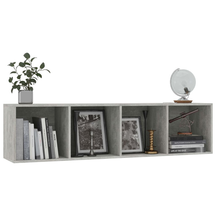 Libreria/Mobile TV Grigio Cemento 143x30x36 cm cod mxl 33032