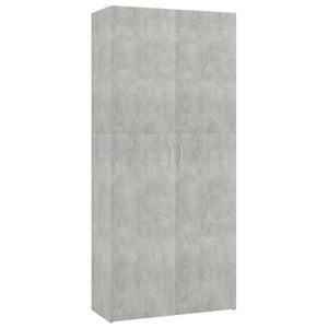 Scarpiera Grigio Cemento 80x35,5x180 cm in Truciolato cod mxl 52519