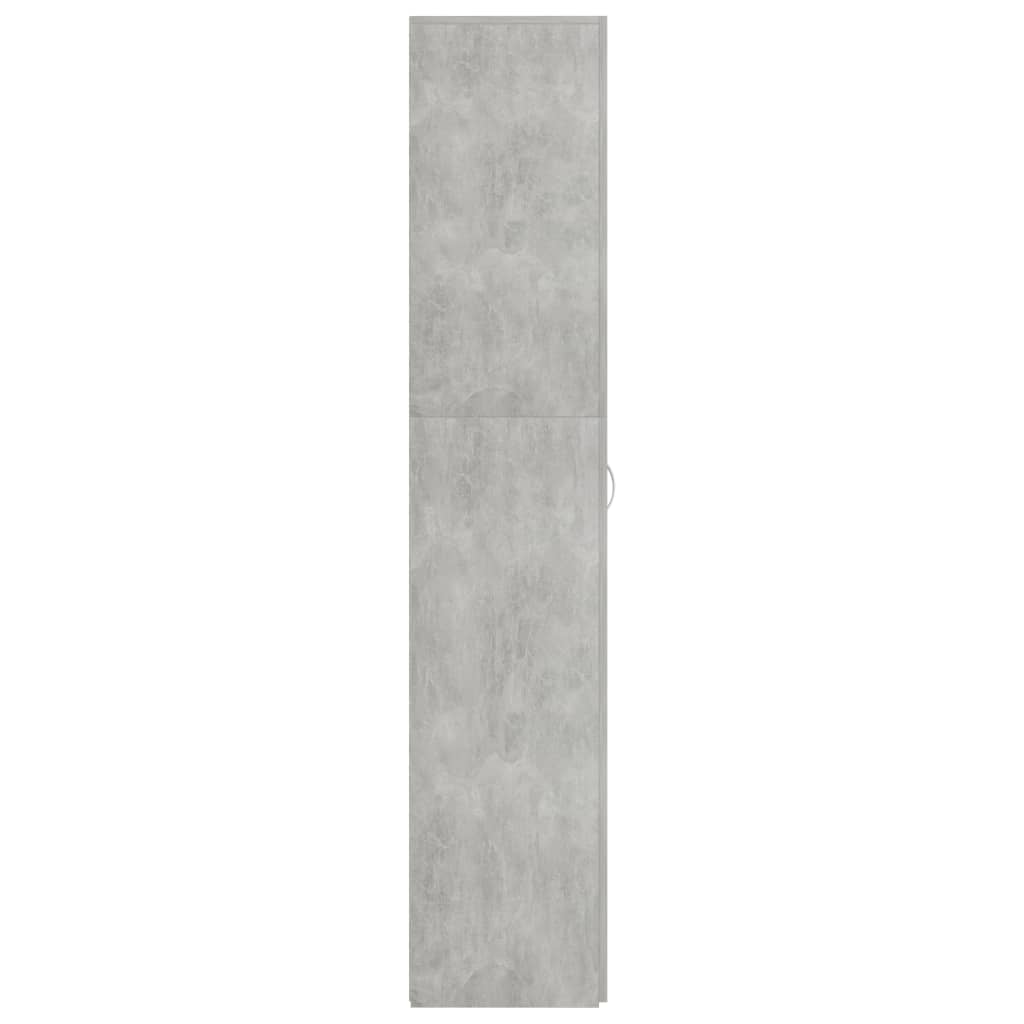 Scarpiera Grigio Cemento 80x35,5x180 cm in Legno Multistrato 800292