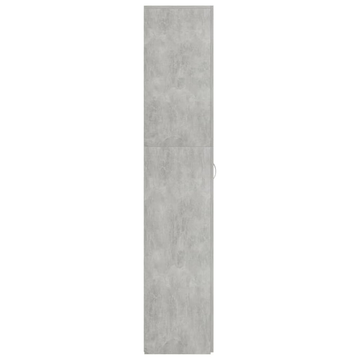 Scarpiera Grigio Cemento 80x35,5x180 cm in Legno Multistrato 800292