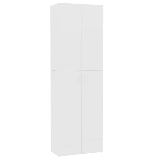 Armadio per Ufficio Bianco 60x32x190 cm in Legno Multistrato