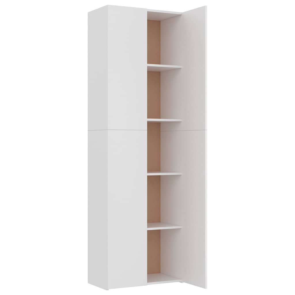 Armadio per Ufficio Bianco 60x32x190 cm in Legno Multistrato 800297