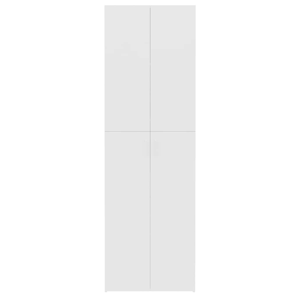 Armadio per Ufficio Bianco 60x32x190 cm in Legno Multistrato