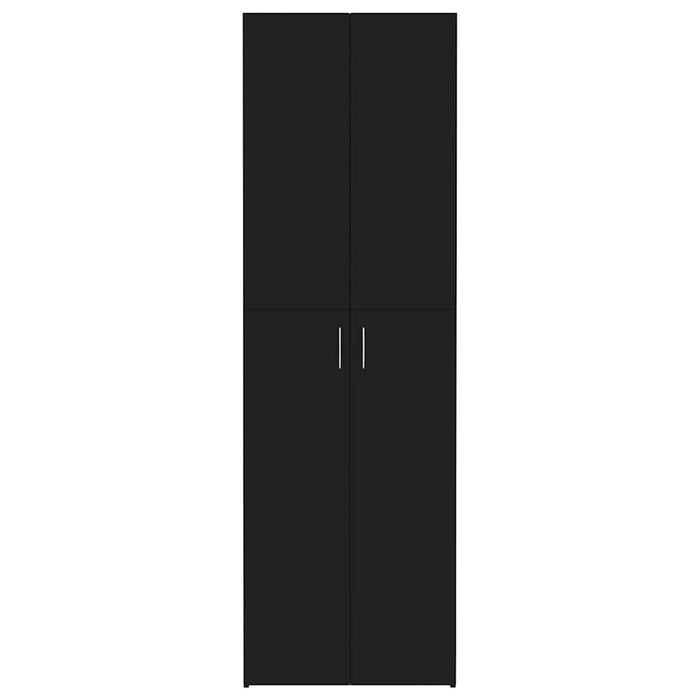 Armadio per Ufficio Nero 60x32x190 cm in Legno Multistrato 800298