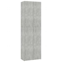 Armadio da Ufficio Grigio Cemento 60x32x190cm Legno Multistrato 800301