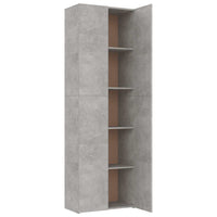Armadio da Ufficio Grigio Cemento 60x32x190cm Legno Multistrato 800301