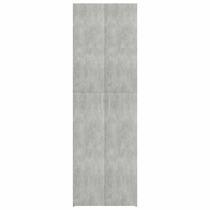 Armadio da Ufficio Grigio Cemento 60x32x190cm Legno Multistrato 800301