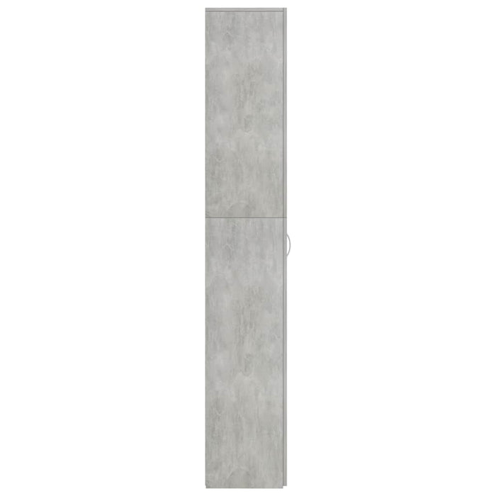 Armadio da Ufficio Grigio Cemento 60x32x190cm Legno Multistrato 800301