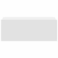 Comodino Pensile Bianco 40x30x15 cm in Legno Multistrato cod mxl 31313