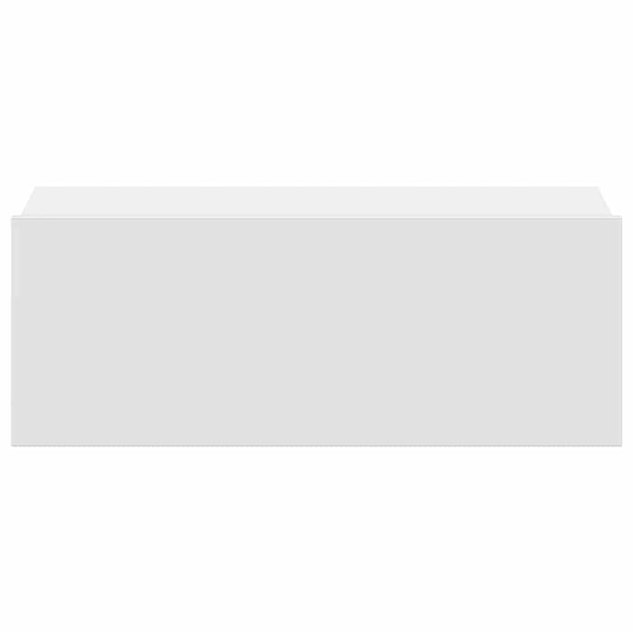 Comodino Pensile Bianco 40x30x15 cm in Legno Multistrato cod mxl 31313