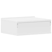 Comodino Pensile Bianco 40x30x15 cm in Legno Multistrato 800306