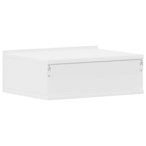 Comodino Pensile Bianco 40x30x15 cm in Legno Multistrato 800306