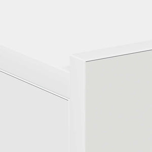 Comodini Pensili 2pz Bianchi 40x30x15 cm in Legno Multistrato 800307