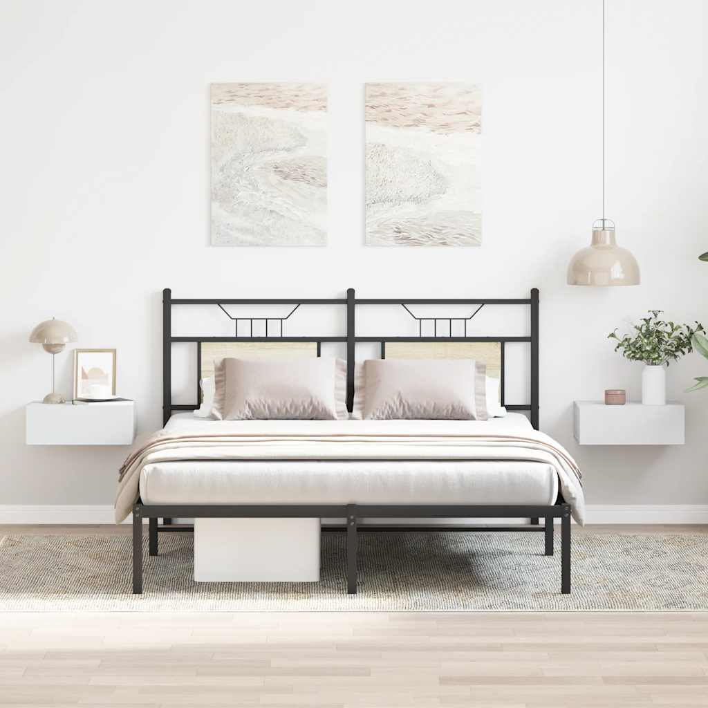 Comodini Pensili 2 pz Bianco 40x30x15 cm in Truciolato cod mxl 54485