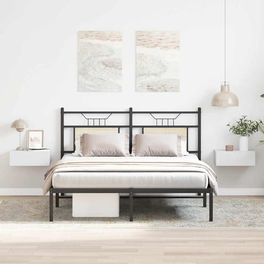 Comodini Pensili 2 pz Bianco 40x30x15 cm in Truciolato cod mxl 54485