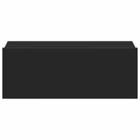 Comodini Pensili 2 pz Neri 40x30x15 cm in Truciolato cod mxl 53864