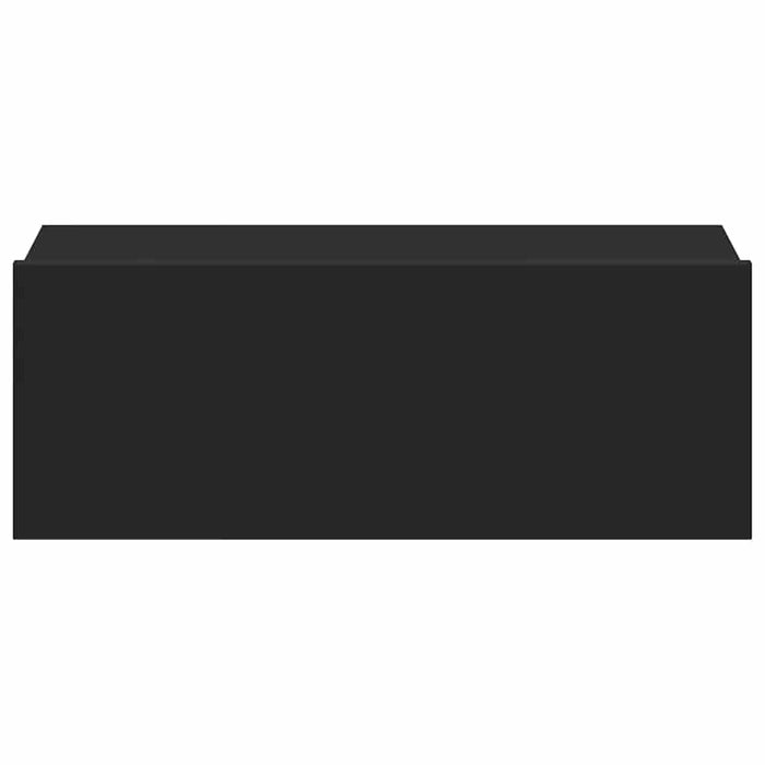 Comodini Pensili 2 pz Neri 40x30x15 cm in Truciolato cod mxl 53864