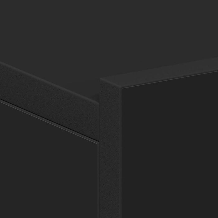 Comodini Pensili 2pz Neri 40x30x15 cm in Legno Multistrato 800309