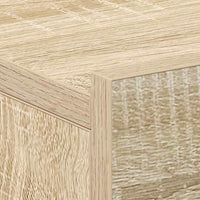 Comodino Pensile Rovere Sonoma 40x30x15 cm in Legno Multistrato 800312