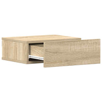 Comodini Pensili 2pz-Set di 2 Tavolino da notte Rovere Sonoma 40x30x15cm Legno Multistrato