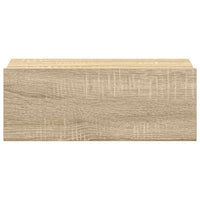 Comodini Pensili 2pz-Set di 2 Tavolino da notte Rovere Sonoma 40x30x15cm Legno Multistrato