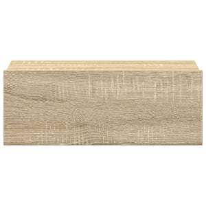 Comodini Pensili 2pz-Set di 2 Tavolino da notte Rovere Sonoma 40x30x15cm Legno Multistrato