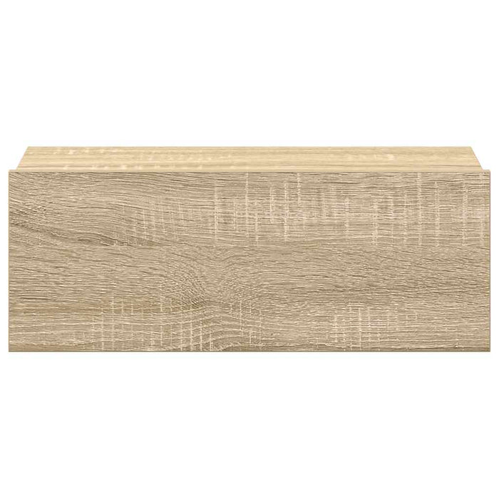 Comodini Pensili 2pz Rovere Sonoma 40x30x15cm Legno Multistrato 800313