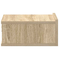 Comodini Pensili 2pz-Set di 2 Tavolino da notte Rovere Sonoma 40x30x15cm Legno Multistrato