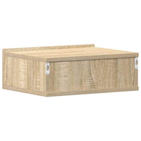 Comodini Pensili 2pz-Set di 2 Tavolino da notte Rovere Sonoma 40x30x15cm Legno Multistrato