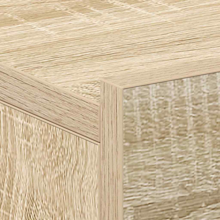 Comodini Pensili 2pz Rovere Sonoma 40x30x15cm Legno Multistrato 800313
