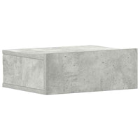 Comodino Pensile Grigio Cemento 40x30x15 cm Truciolato cod mxl 31087