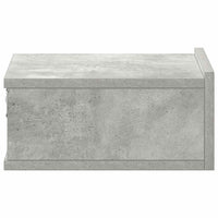 Comodino Pensile Grigio Cemento 40x30x15 cm Truciolato cod mxl 31087