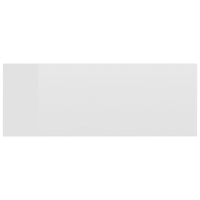 Comodini Pensili 2pz Bianco Lucido 40x30x15cm Legno Multistrato 800319