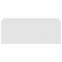 Comodini Pensili 2pz Bianco Lucido 40x30x15cm Legno Multistrato 800319