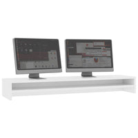 Supporto per Monitor Bianco 100x24x13 cm in Legno Multistrato 800333
