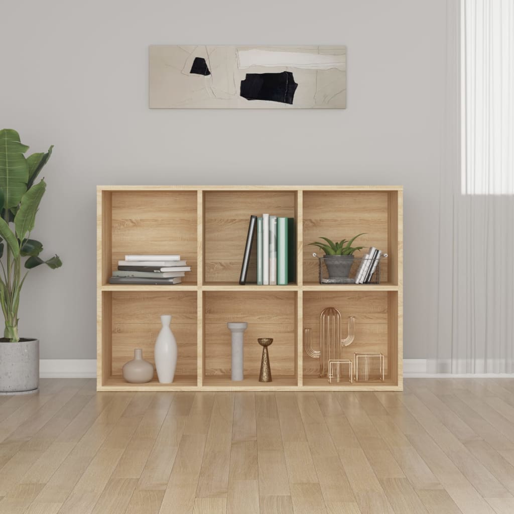 Libreria/Credenza Rovere Sonoma 66x30x98 cm Legno Multistrato 800345