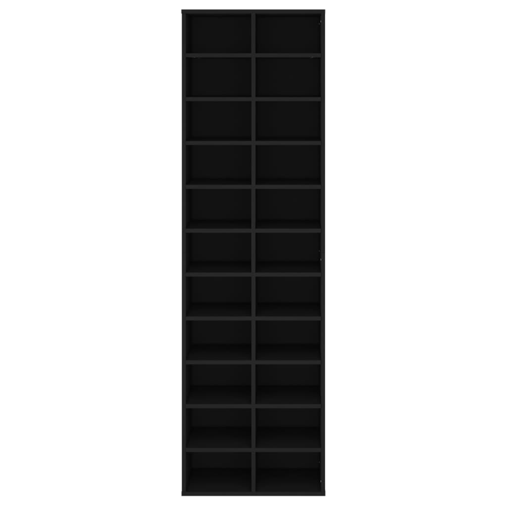 Scarpiera Nera 54x34x183 cm in Truciolato cod mxl 53675