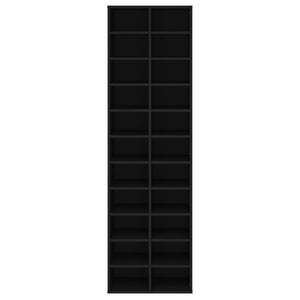 Scarpiera Nera 54x34x183 cm in Truciolato 800370