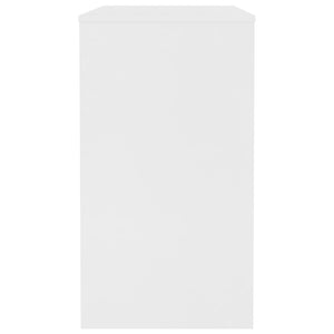 Scrivania Bianca 90x40x72 cm in Legno Multistrato 800378