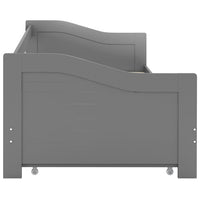 Dormeuse Estraibile senza Materasso Grigia 90x200 cm 283151