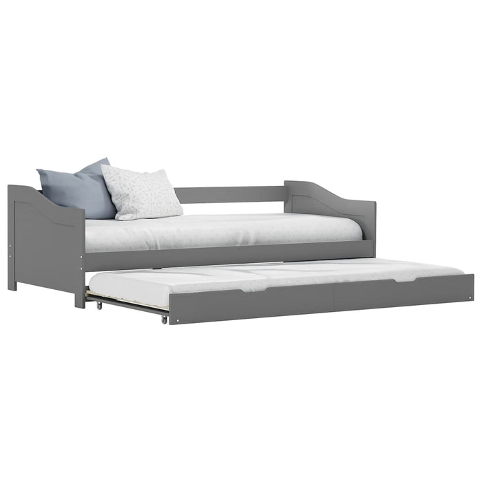 Dormeuse Estraibile senza Materasso-Divano Letto Grigia 90x200 cm