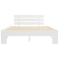 Giroletto senza Materasso Bianco 140x200 cm Legno Massello Pino 283157