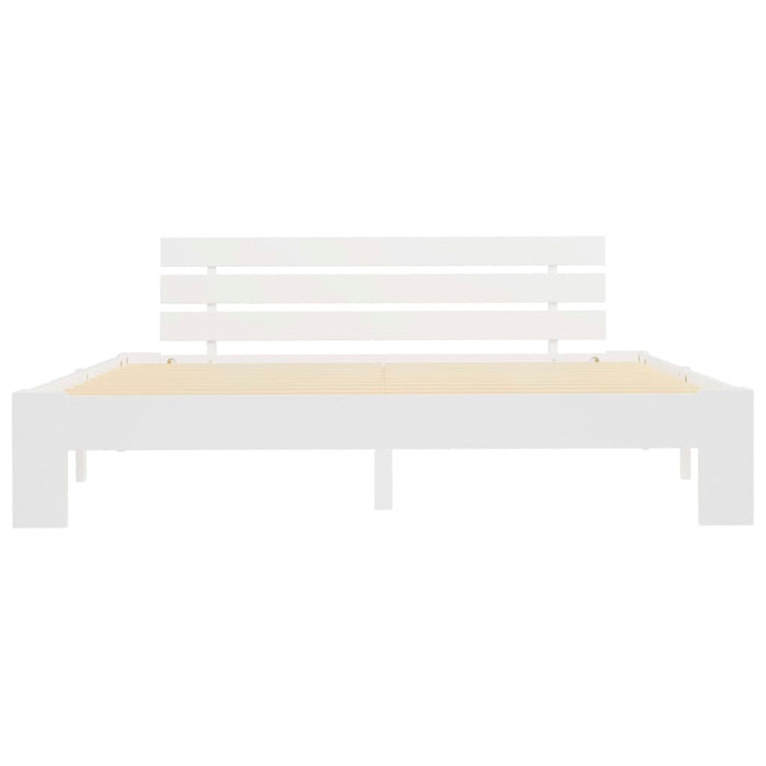 Giroletto Bianco in Legno Massello di Pino 160x200 cm cod mxl 64447