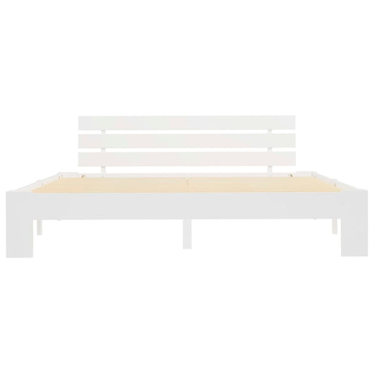 Giroletto senza Materasso Bianco 160x200 cm Legno Massello Pino 283158